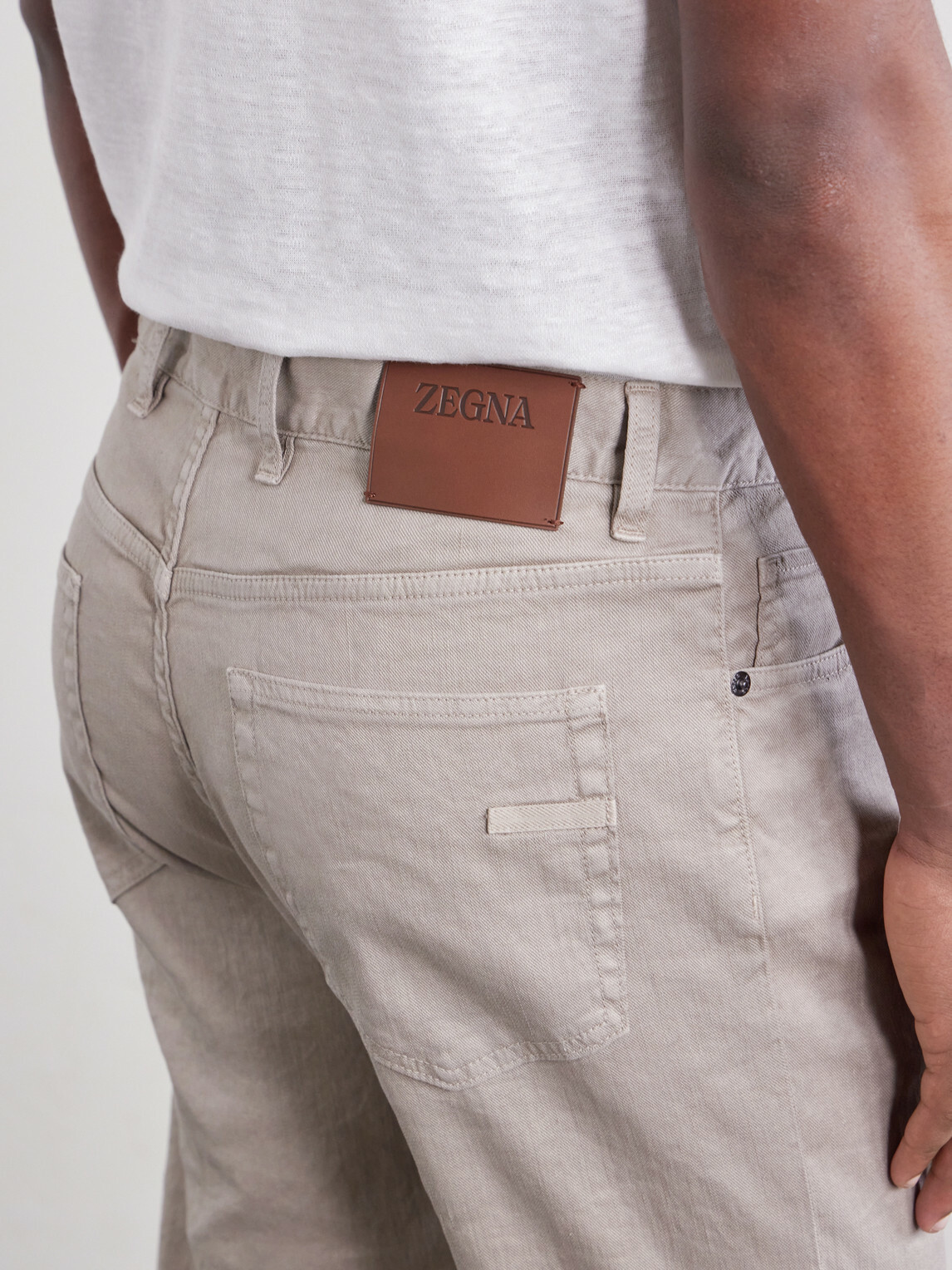 Zegna - Straight-Leg Linen and Cotton Jeans - Neutrals