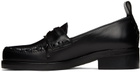 Stefan Cooke Black Leather Loafers