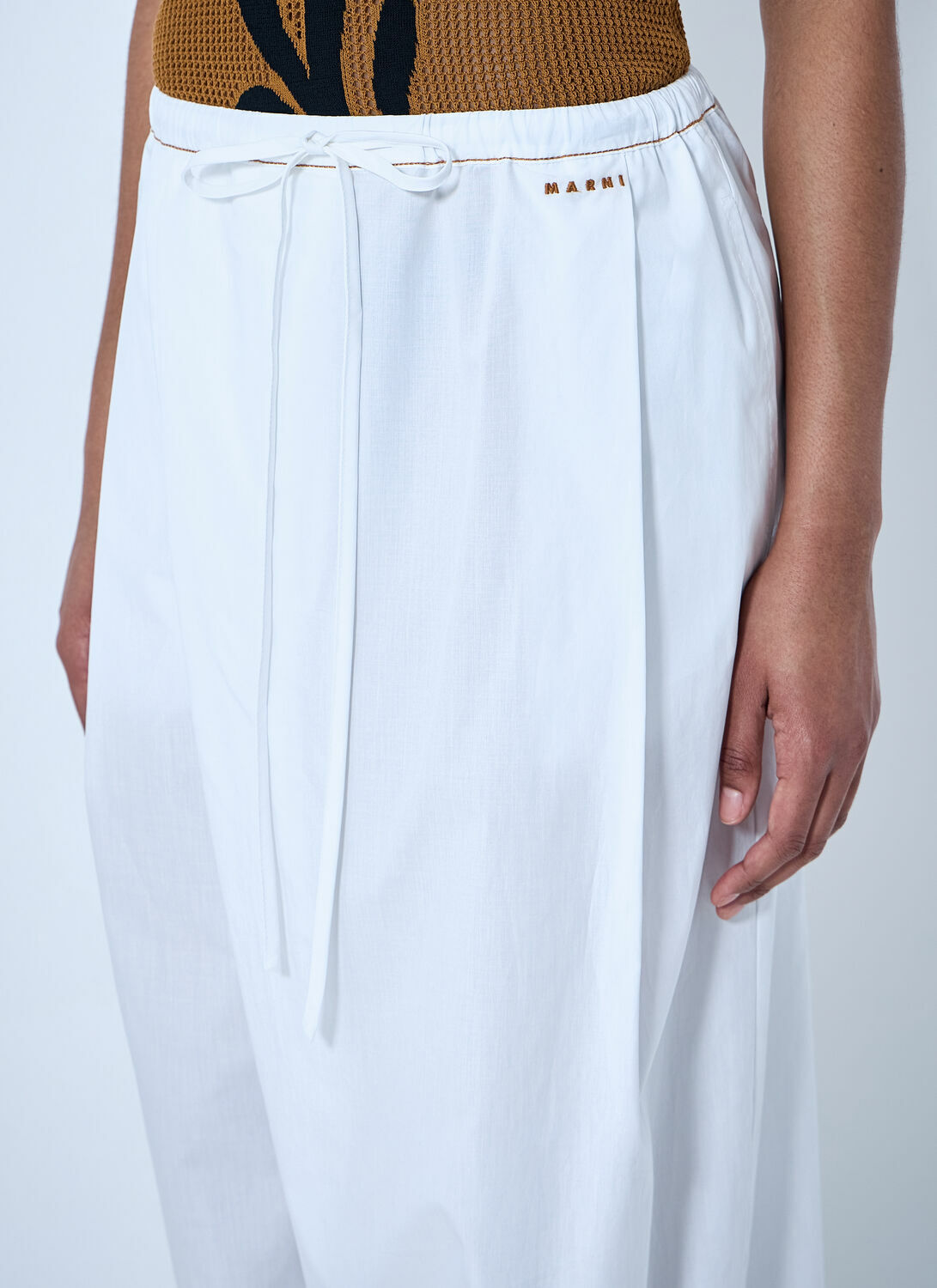 Marni Wide-Leg Drawstring Trousers