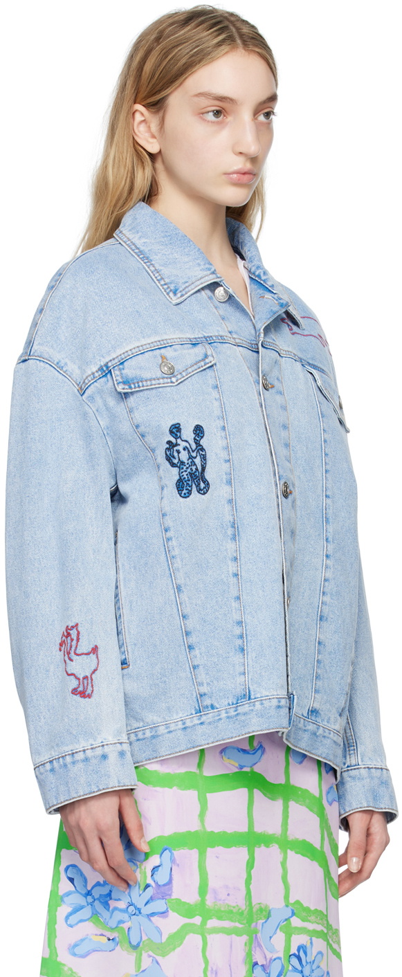 Marni Blue Oversized Denim Jacket
