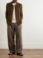 The Row - Lautaro Virgin Wool and Cashmere-Blend Cardigan - Brown