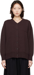 Cordera Burgundy Merino Wool Cardigan
