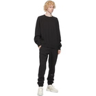 Essentials Black Fleece Crewneck Sweatshirt