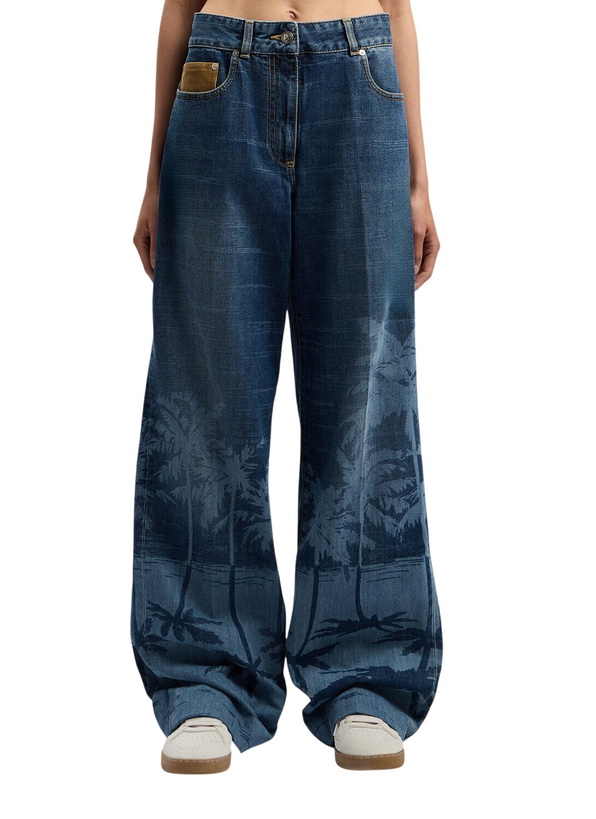 Photo: Palm Angels Palms Loose Denim Pants