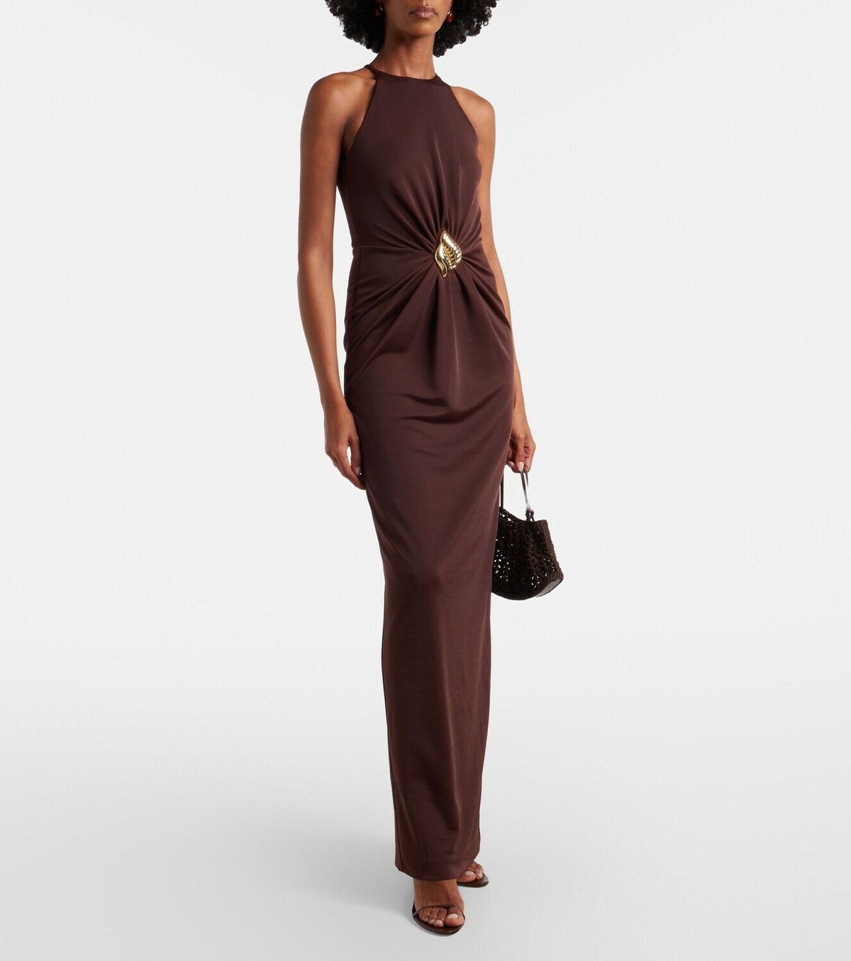 Rebecca Vallance Isla halterneck maxi dress