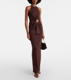 Rebecca Vallance Isla halterneck maxi dress