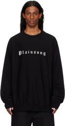 TAKAHIROMIYASHITA TheSoloist. Black Oversized Crew Neck 'Plainsong' Sweatshirt
