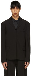 Hyein Seo Black Poplin Blazer