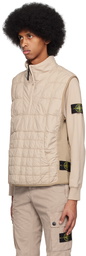 Stone Island Beige G0431 Puffer Vest