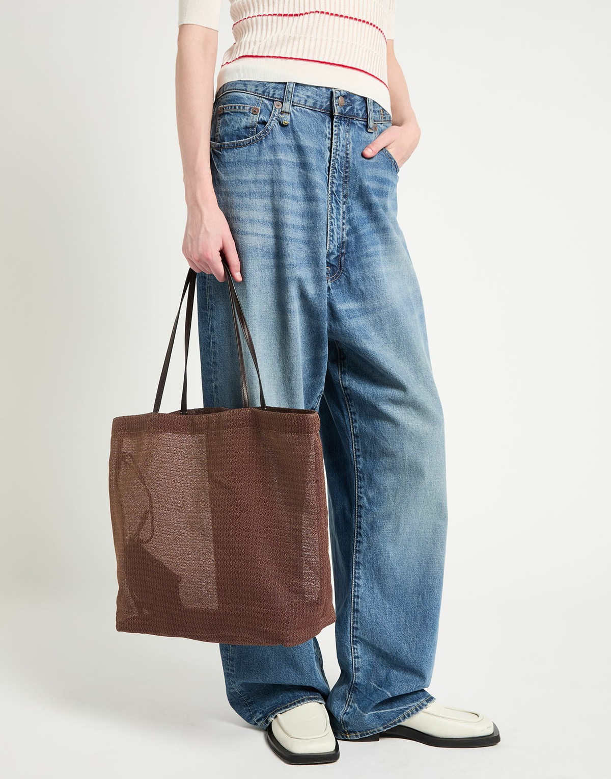 The Row Womens Handbag in Brown