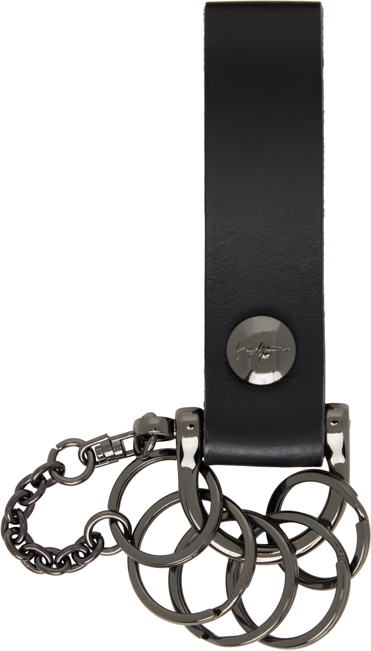 YOHJI YAMAMOTO Black Key Ring Keychain