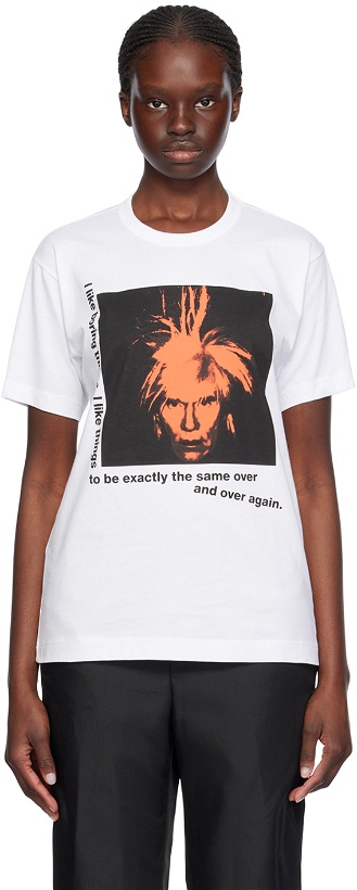 Photo: Comme des Garçons Shirt White Andy Warhol T-Shirt
