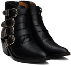Toga Pulla SSENSE Exclusive Black 4 Metal Cowboy Boots