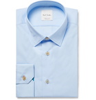 Paul Smith - Light-Blue Slim-Fit Cotton-Poplin Shirt - Light blue