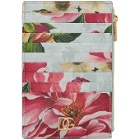 Dolce and Gabbana Multicolor Floral Print Card Holder