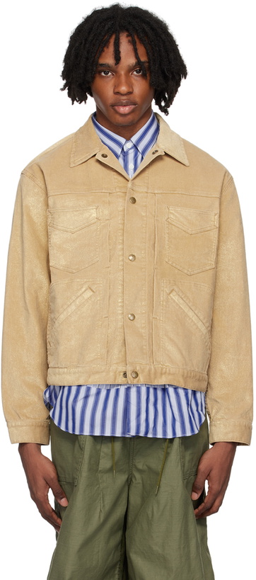 Photo: NEEDLES Beige Penny Jean Jacket