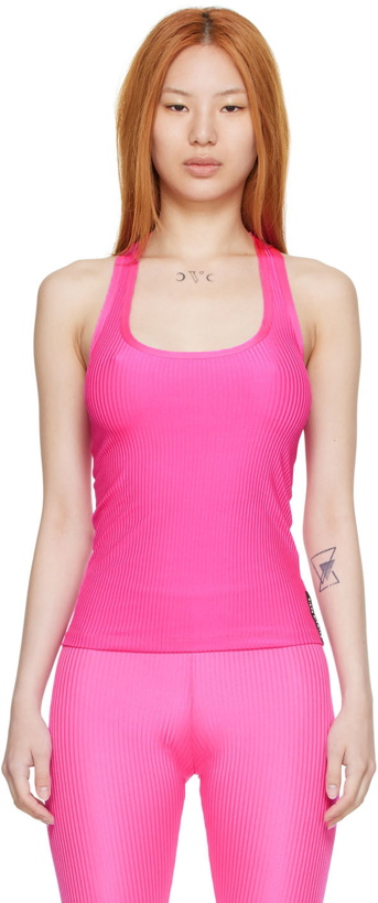 Photo: Balmain Pink Nylon Tank Top