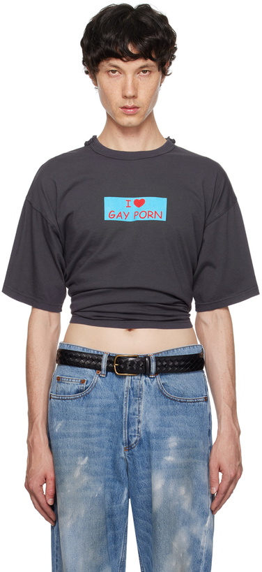 Photo: Magliano Gray 'I Love Gay Porn' T-Shirt