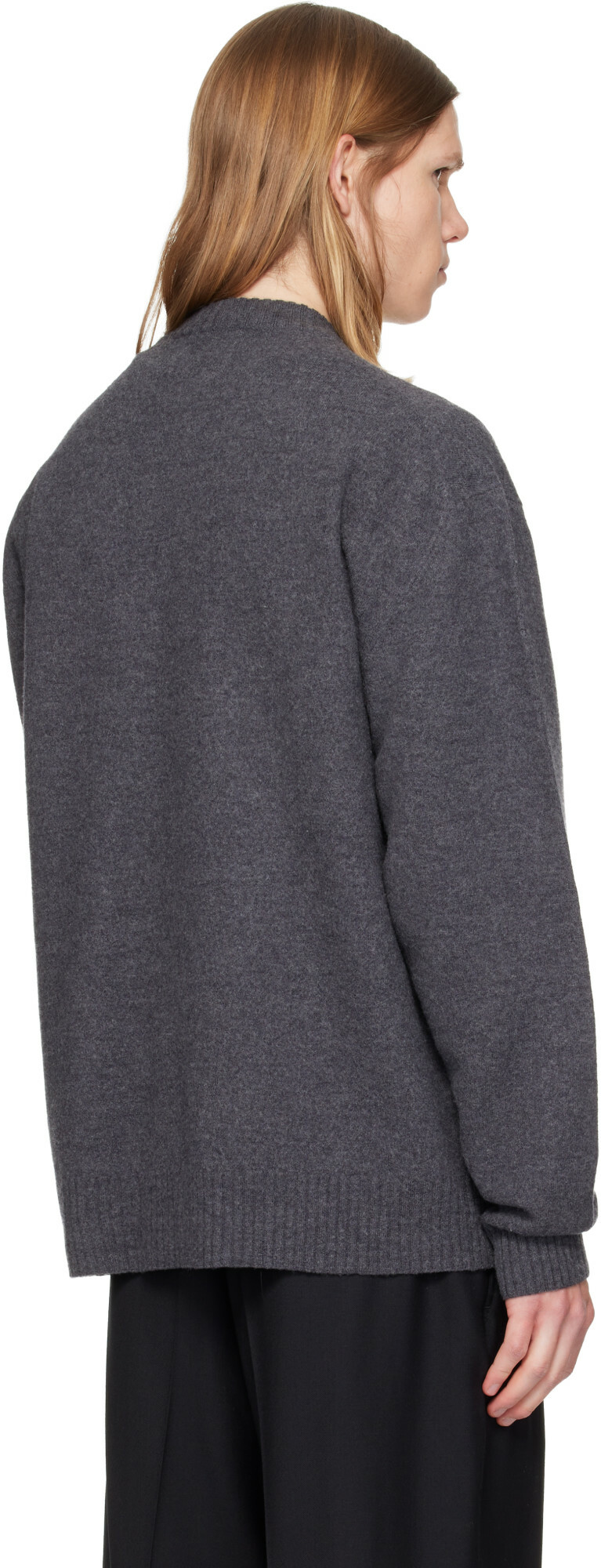 Jil Sander Gray Wool Sweater