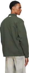 NORSE PROJECTS Green Fraser Relaxed Organic Loopback LS Polo