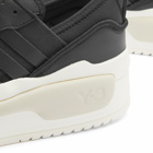 Y-3 Men's RIVALRY Sneakers in Black/Off White/Clear Brown