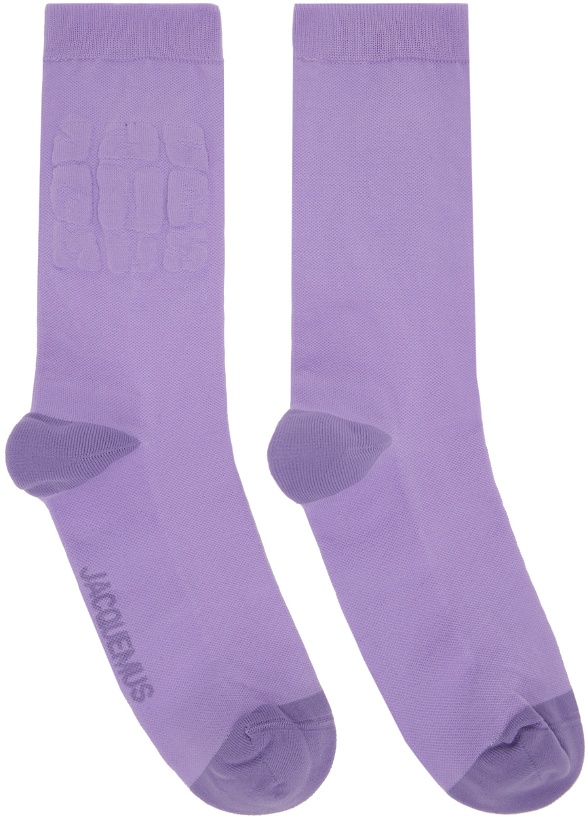 Photo: Jacquemus Purple 'Les Chaussettes Banho' Socks