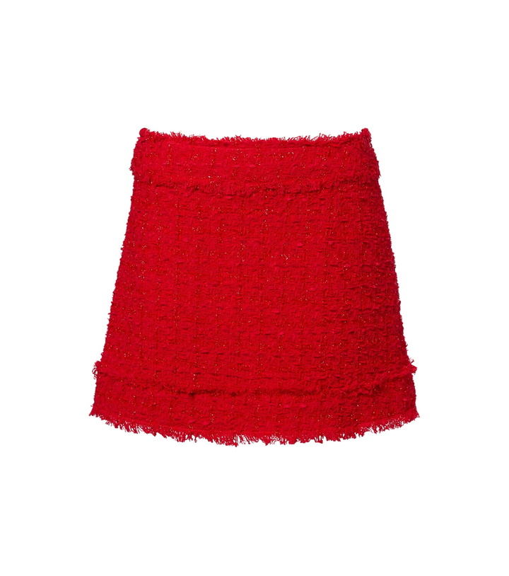 Photo: Dolce&Gabbana Cotton-blend bouclé miniskirt