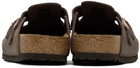 Birkenstock Brown Regular Boston Clogs