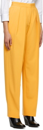 Stella McCartney Yellow Pleated Trousers