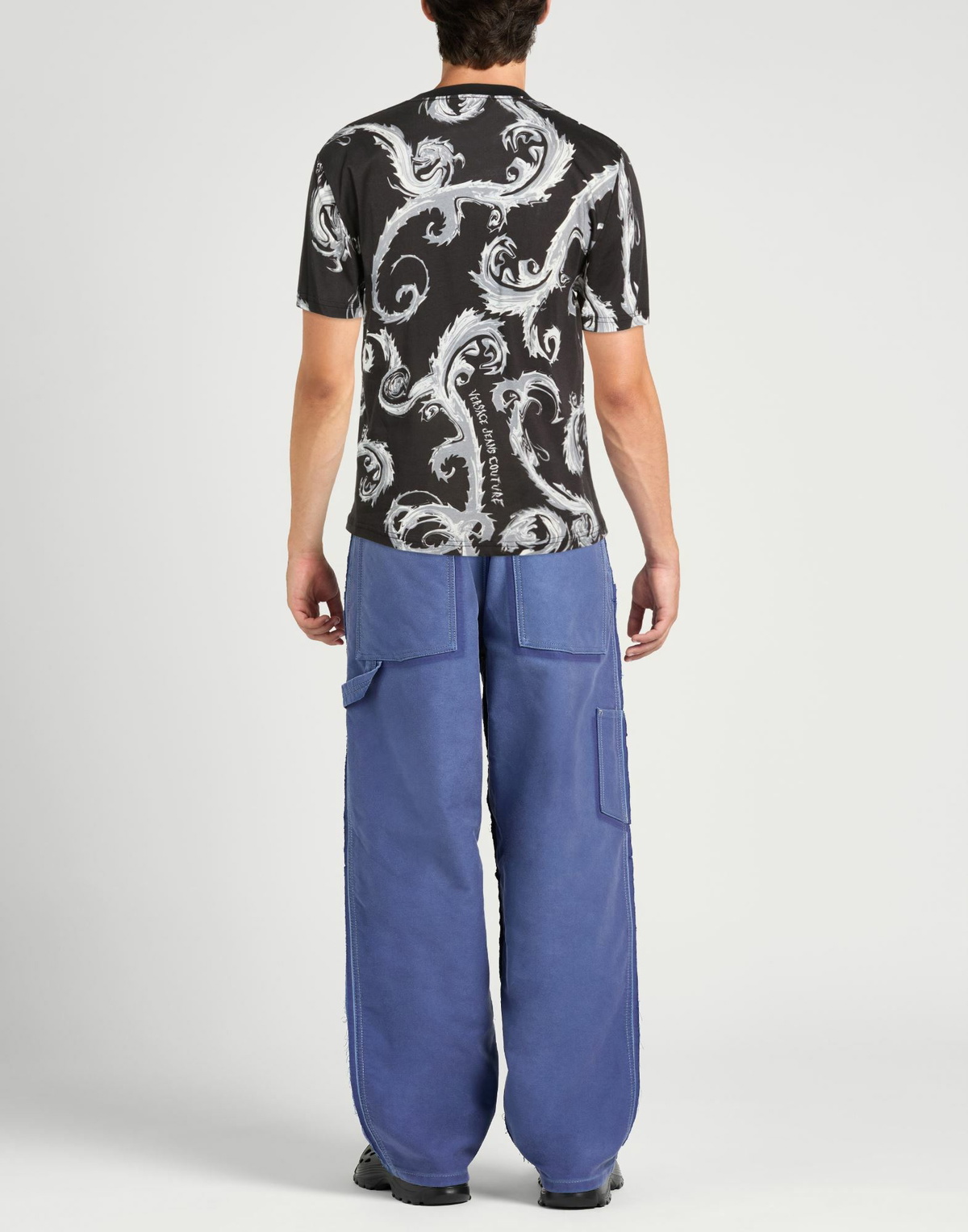 Versace Jeans Couture Mens T-shirt in Grey