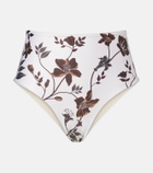 Agua by Agua Bendita Magenta floral bikini bottoms