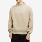Merely Made Men's Wool Blend Mockneck Sweater in Melange Oat