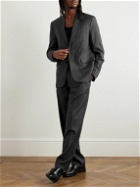 mfpen - Pinstriped Wool Suit Jacket - Gray