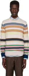 Paul Smith Beige Striped Sweater