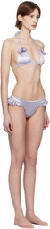 Isa Boulder Purple Papillon & Shy Thong Bikini