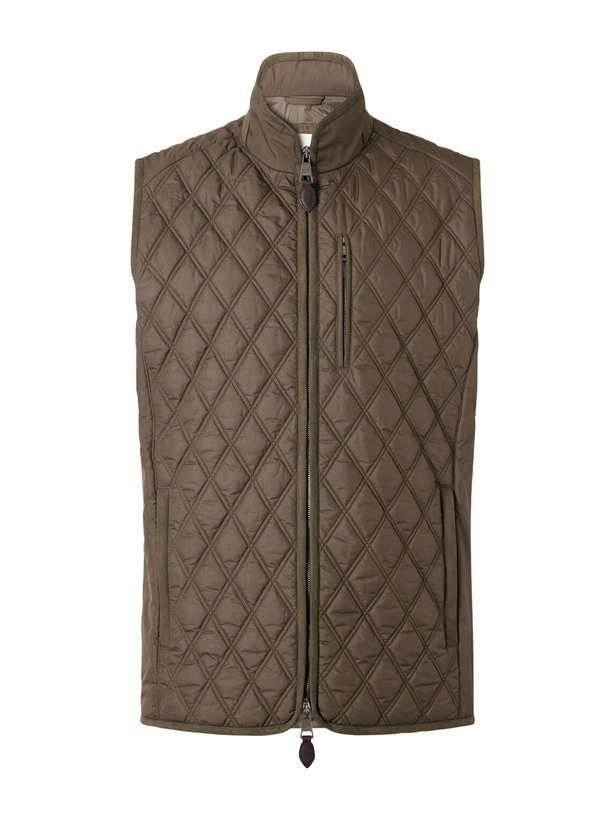 Photo: Purdey - Moorland Padded Quilted Shell Gilet - Green