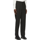 AMI Alexandre Mattiussi Black Wool Trousers