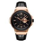 JBW Saxon 48 Quartz Diamond Black Dial Mens Watch J6373E