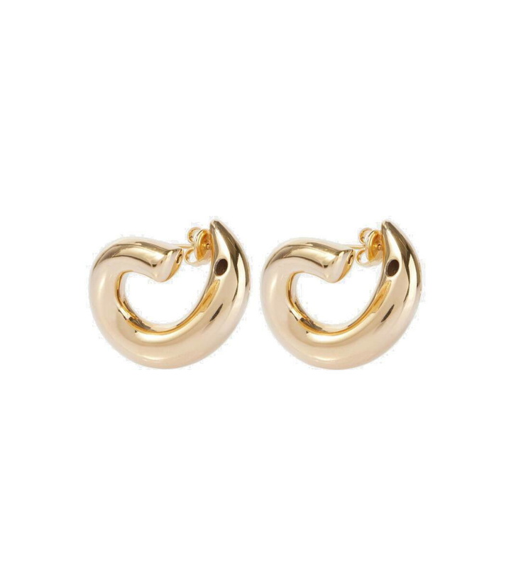 Photo: Bottega Veneta 18kt gold-plated sterling silver earrings