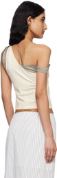 Kijun Yellow & Gray Layered Tank Top