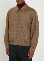 Saint Laurent Houndstooth-jacquard Woven Jacket Multicoloured 1