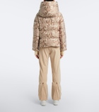 Bogner Naia hooded printed down ski jacket