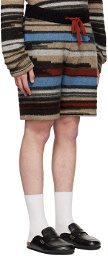 The Elder Statesman Multicolor Cashmere Shorts