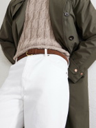 MORJAS - 3cm Suede Belt - Brown