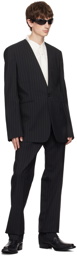 Acne Studios Black Collarless Blazer