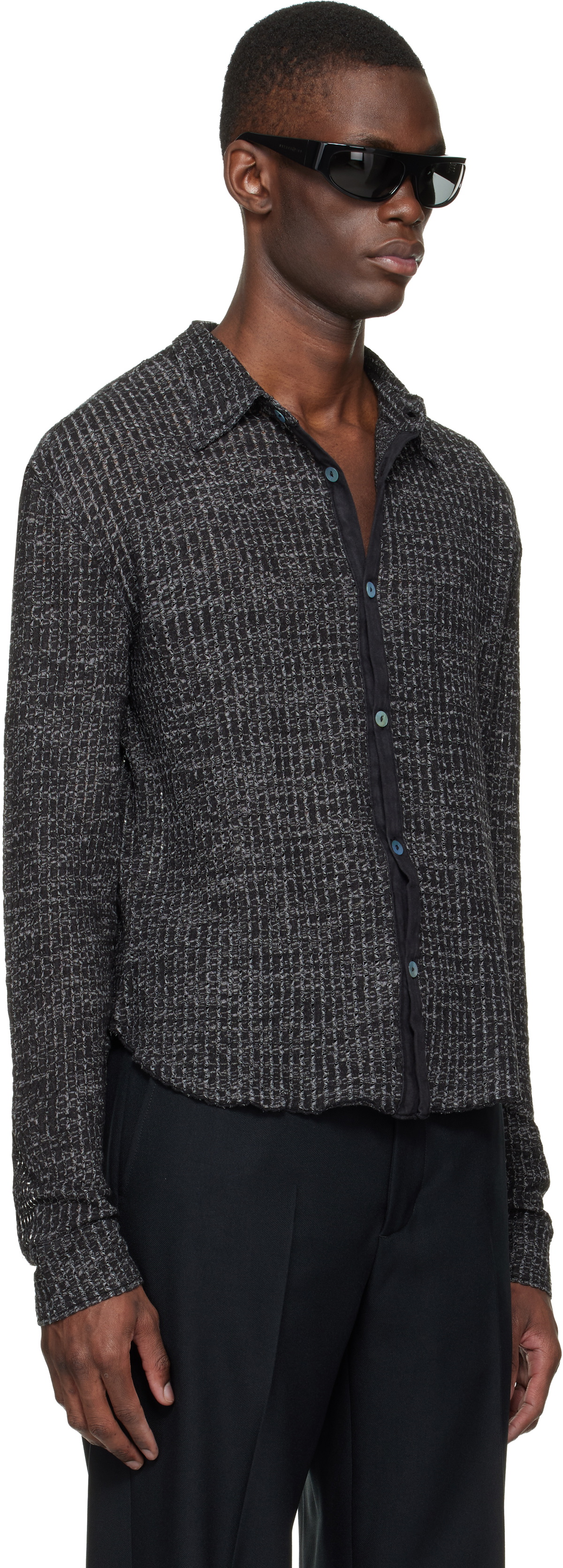 Stockholm (Surfboard) Club Black Knitted Shirt