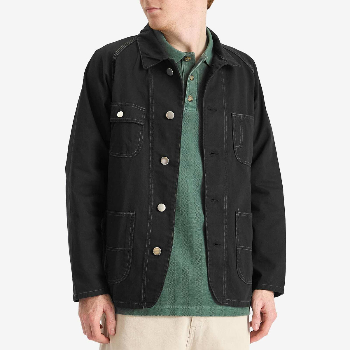 Service Works Men's Drill Coverall 2.0 Jacket in Black Service Works