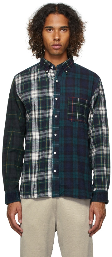 Photo: BEAMS PLUS Paneled Nell Shaggy Button-Down Shirt