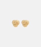 Bottega Veneta Intreccio 18kt gold-plated sterling silver earrings