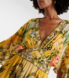 Camilla Paths of Gold floral silk maxi dress